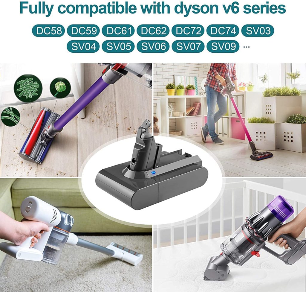 Dyson V6, SV03 vacuum battery wholesaler: batteries-company.com